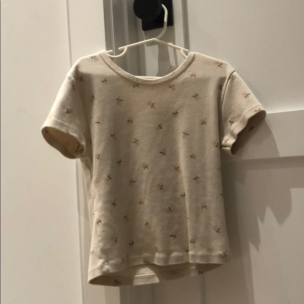 yellow floral brandy shirt